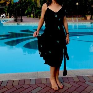 Diane von furstenburg silk print midi dress